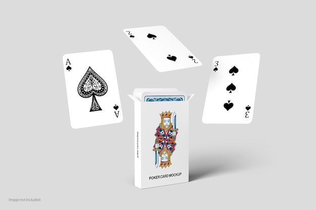 PSD mockup di carte da poker