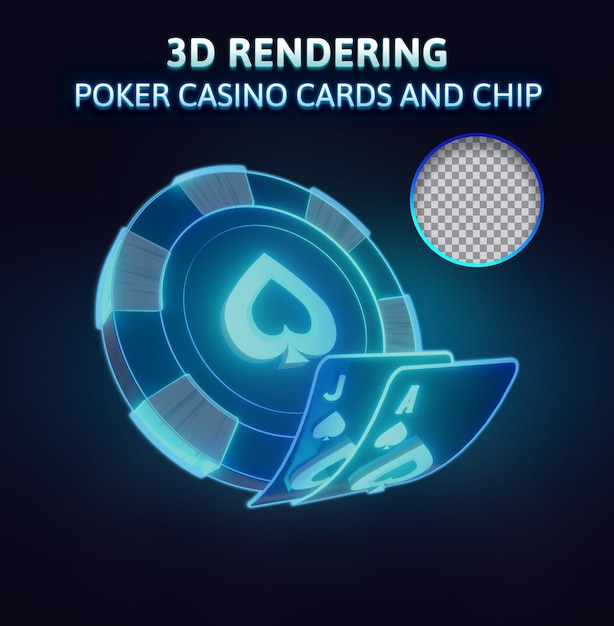 poker casino cards and chip