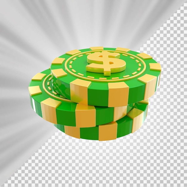 Poker chips casino 3d