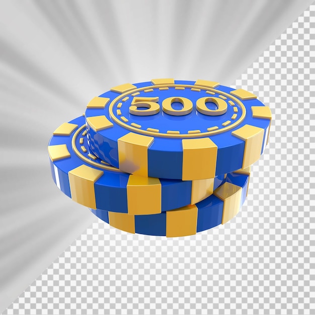 PSD poker chips casino 3d