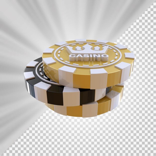 PSD poker chips casino 3d