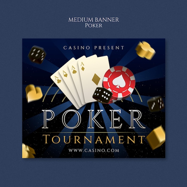 Poker sjabloonontwerp