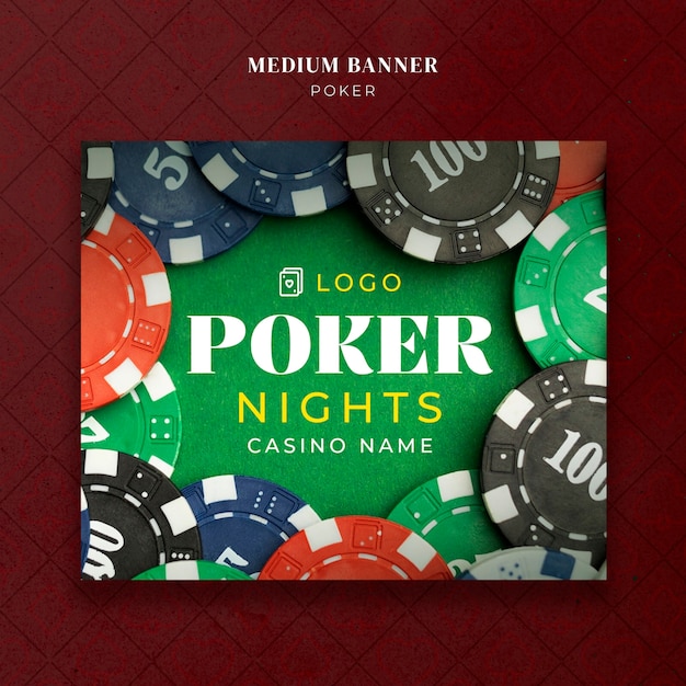 Poker sjabloonontwerp