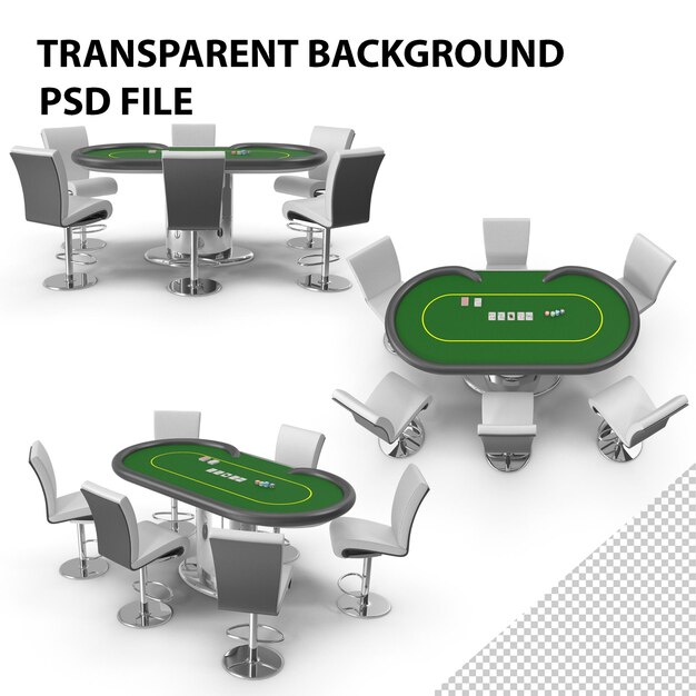 PSD poker table png