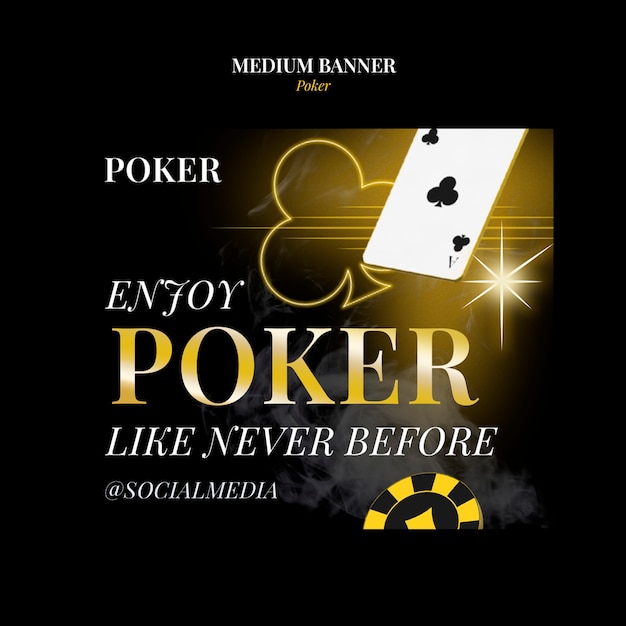 Pokerspelletje sjabloon