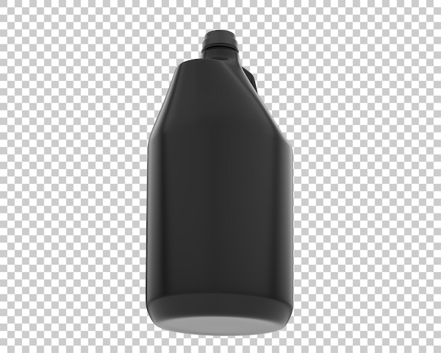 Pół galona na przezroczystym tle ilustracja renderowania 3d