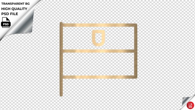 PSD poland design2 vector icon shining gold color textured psd transparent