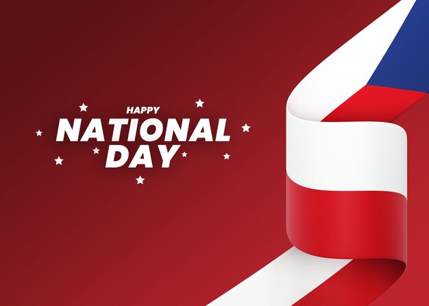 PSD poland flag design national independence day banner editable text and background