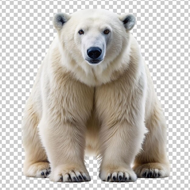 PSD orso polare su sfondo trasparente