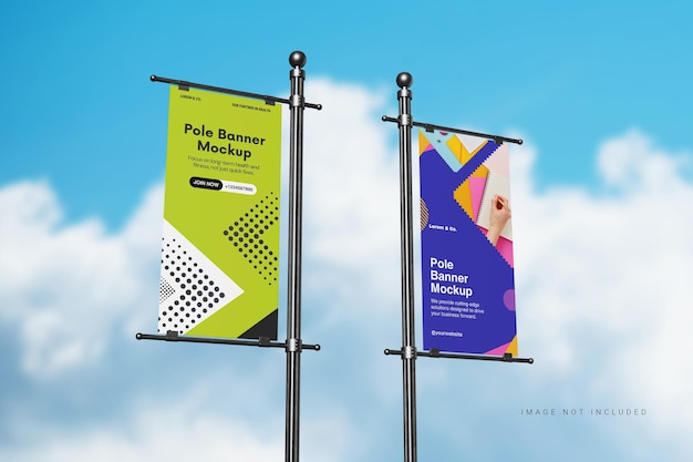 Pole Banner Mockup