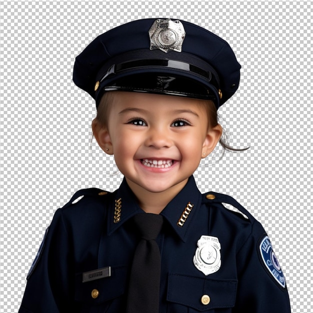PSD modello di bambino poliziotto