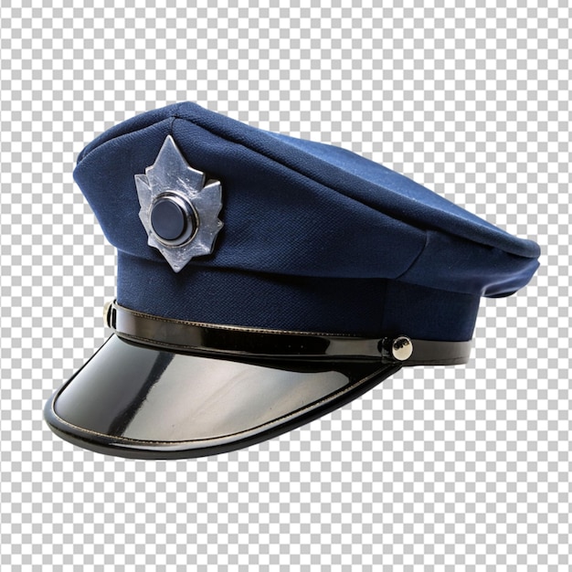 PSD police hat on white background