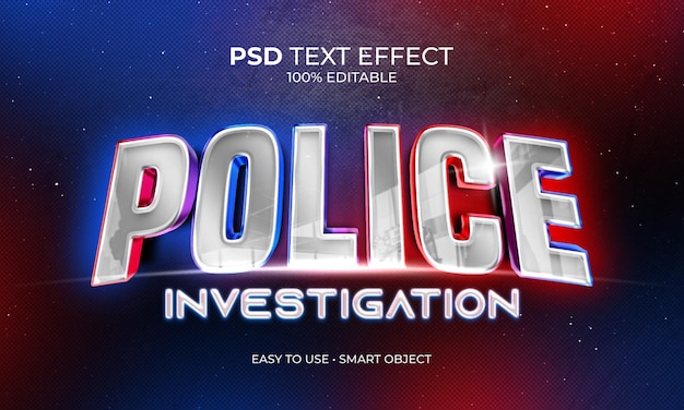 POLICE INVESTIGATION TEXT EFFECT