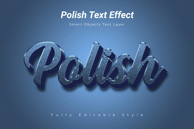 Polish text effect