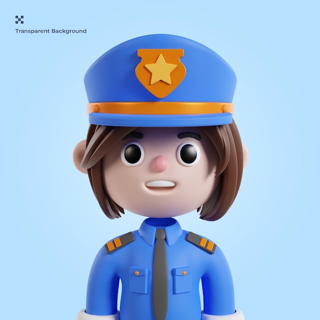 Politie 3d-avatar