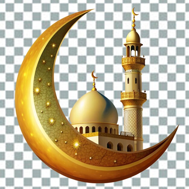 Półksiężyc Latarnia Chmura I Gwiazdy Dla Islamskiego świętego Miesiąca