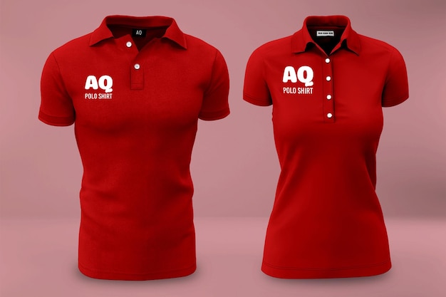 Polo shirt 3d realistic mockup