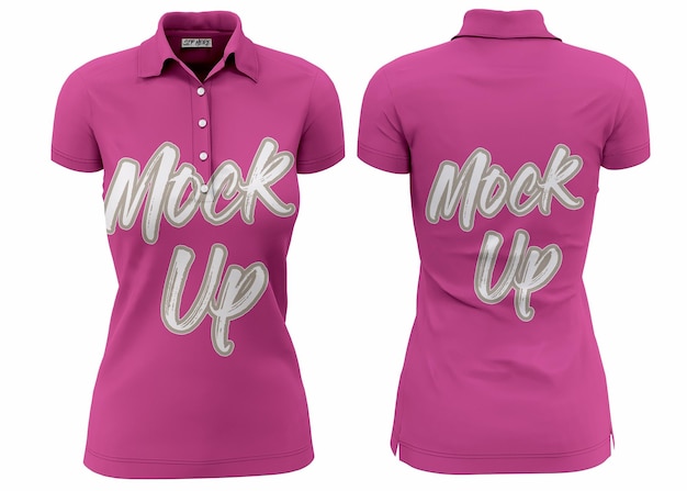 Mockup realistico 3d di polo