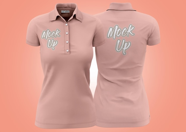 PSD mockup realistico 3d di polo