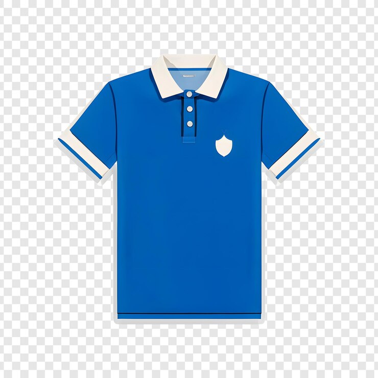 PSD polo shirt geïsoleerd op doorzichtige achtergrond