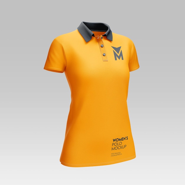 PSD polo shirt mock-up