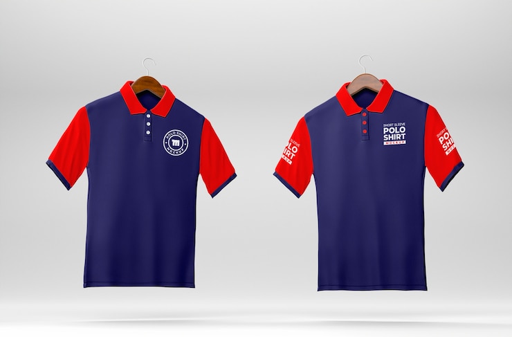 PSD polo shirt mockup design