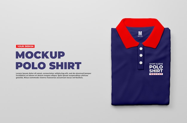 PSD polo shirt mockup design