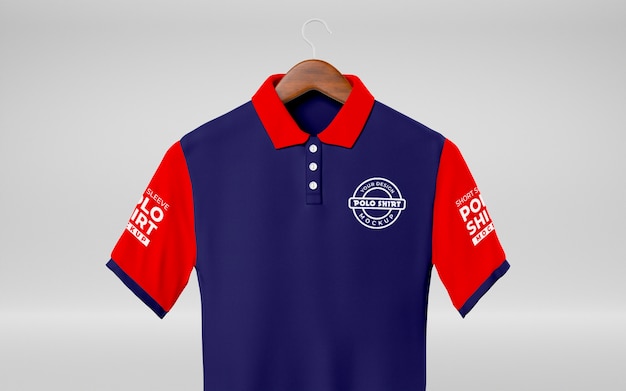 PSD polo shirt mockup design