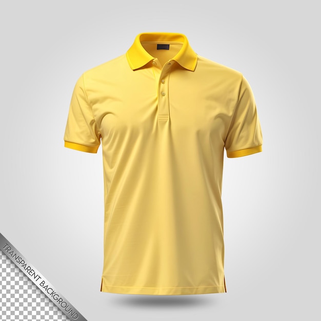 Sfondo trasparente mockup di maglietta polo