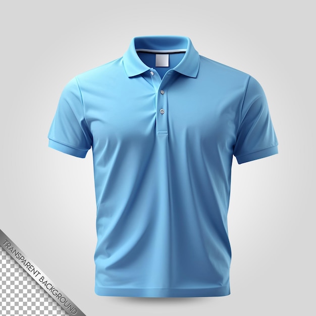 Sfondo trasparente mockup di maglietta polo