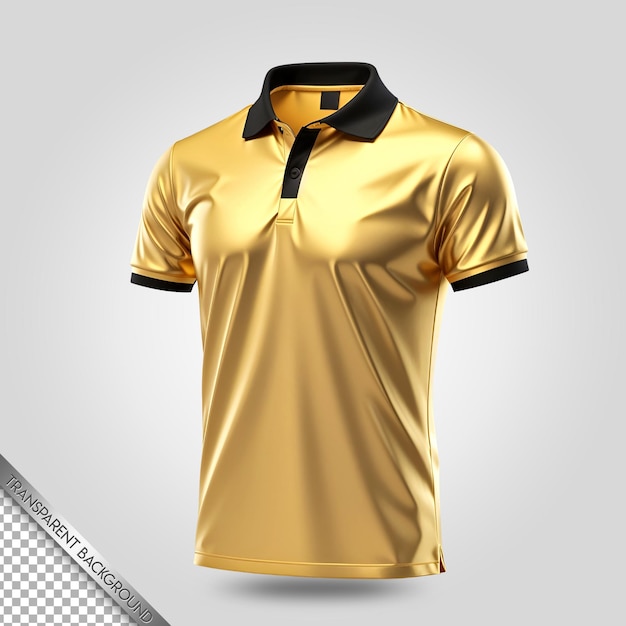 Sfondo trasparente mockup di maglietta polo