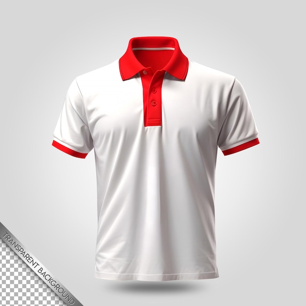 PSD polo shirt mockup transparent background