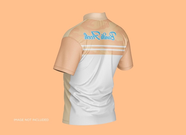 Polo t-shirt collar mandarin mockup