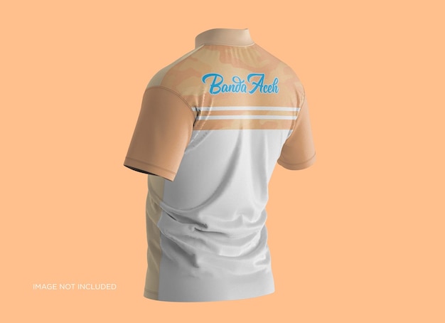 Polo t-shirt collar mandarin mockup