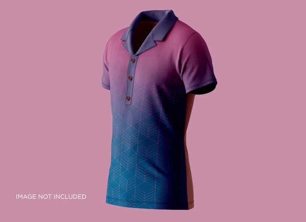 Polo t-shirt jurk mockup