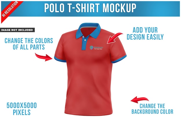 Polo t-shirt mockup