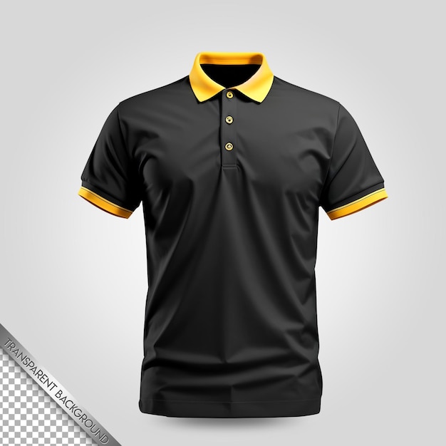 Poloshirt mockup transparante achtergrond