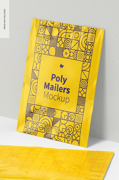 Poly mailers mockup