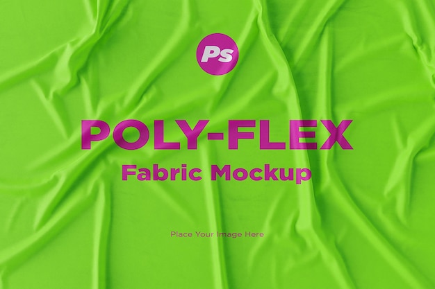 PSD polyflex fabric mockup