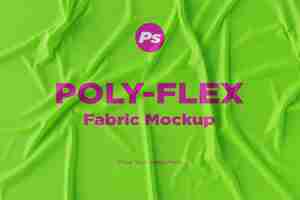 PSD polyflex fabric mockup