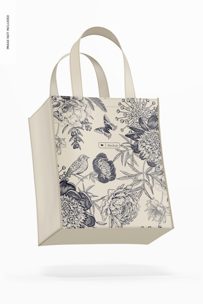 Polypropylene Tote Bag Mockup, Floating