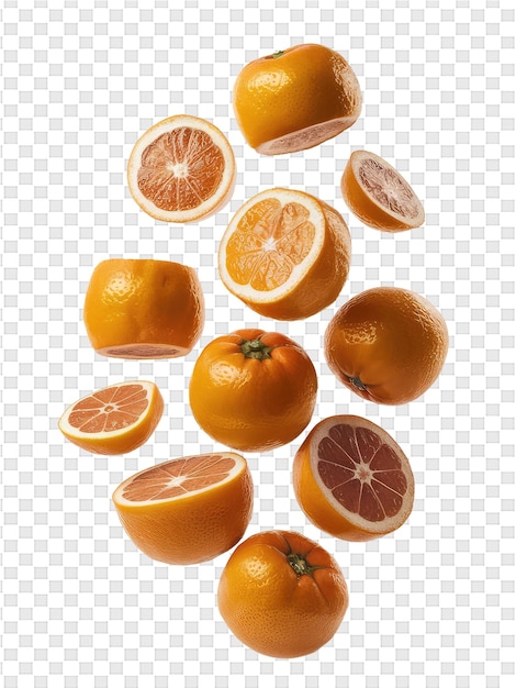 PSD pomarańcze na przezroczystym tle