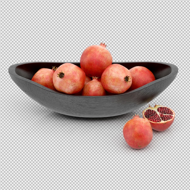 Pomegranate 3d render