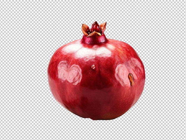 PSD pomegranate fruit on transparent background