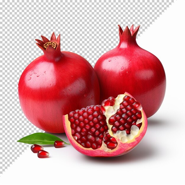 PSD pomegranate isolated on transparent background