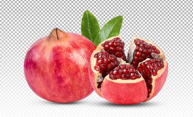 Pomegranate isolated