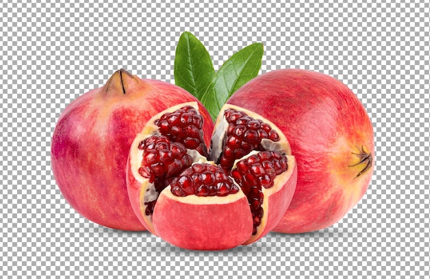 Pomegranate isolated