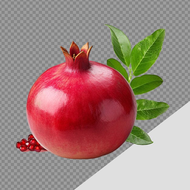 PSD pomegranate png isolated on transparent background