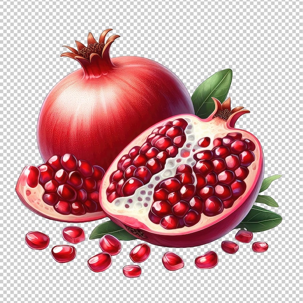 PSD pomegranate treasures png