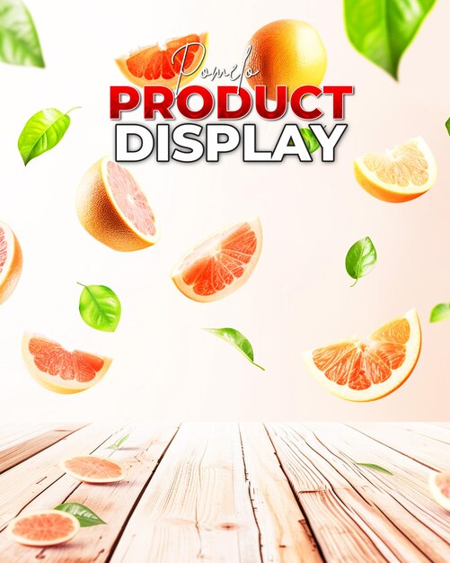 Pomelo product display background